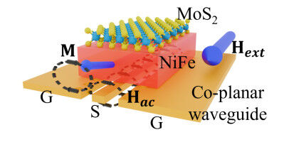Large area MoS2 reduces energy loss in magnetic memory films