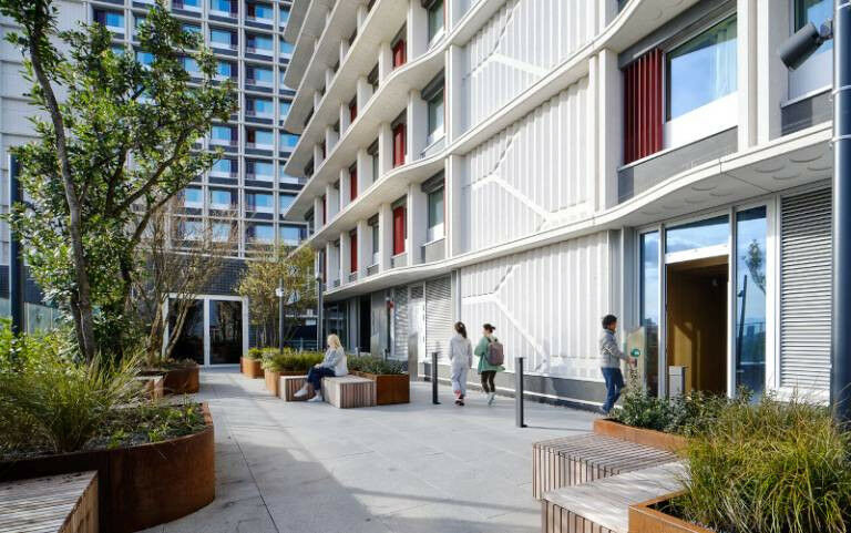 The One Pool Street building on the UCL East campus in Stratford.