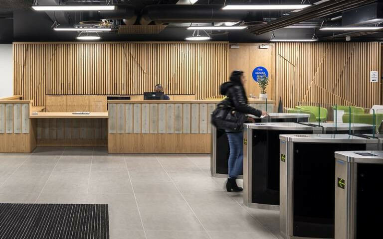 Security turnstiles at UCL