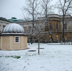 UCL&rsquo;s main quad in winter, by  Amen-Ra  on Flickr