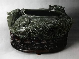 Qing Dynasty jade bowl
