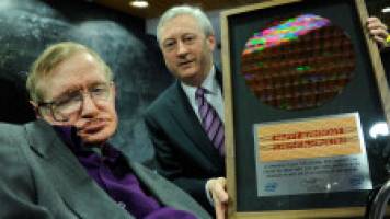 Intel wishes Stephen Hawking a microscopic “Happy Birthday”