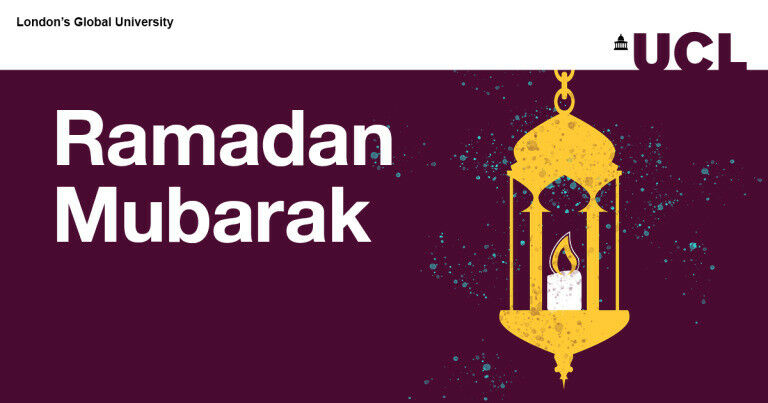 UCL branded graphic with an illustration of a lantern with the words &rsquo;Rama