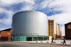 Public artworks projected onto University Place tonight