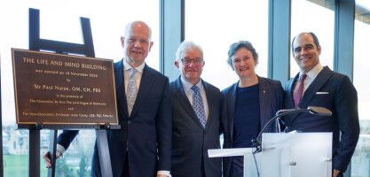 Sir Paul Nurse officially opens the Life and Mind building