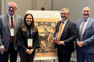 Stuart Reid CBE receives prestigious Calvin W. Schwabe Award