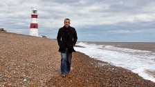 Robert Macfarlane on Orford Ness in Suffolk Credit: Rosamund Macfarlane